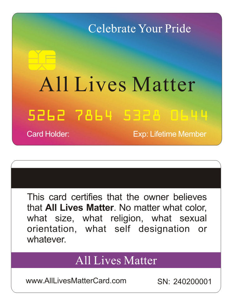 Official All Lives Matter Card™ (8 PACK) Free Shipping..