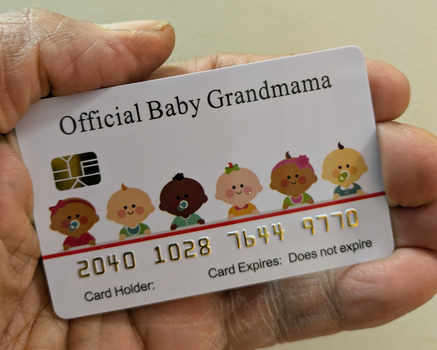 Official Baby Grandmama Card (8 PACK) Free Shipping.