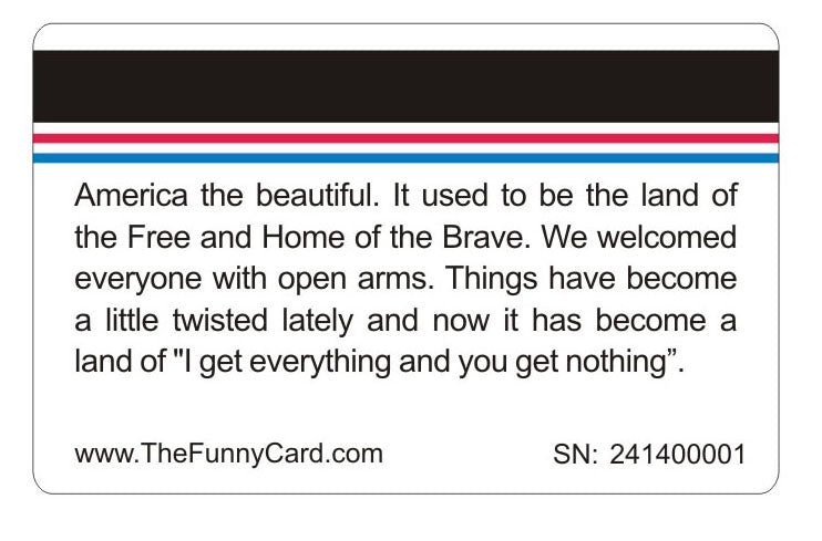 Official Divided We Stand Card™ 8 Pack (Free Shipping)