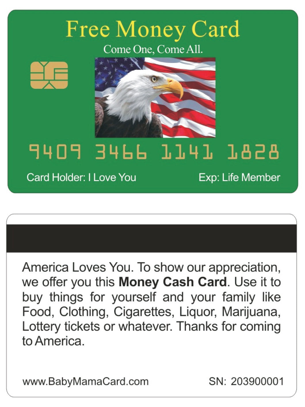 Official Free Money Card™ (4 PACK) Free Shipping..