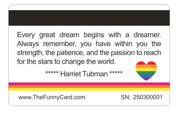 Official Gay Pride Person Card™ (4 PACK) Free Shipping.