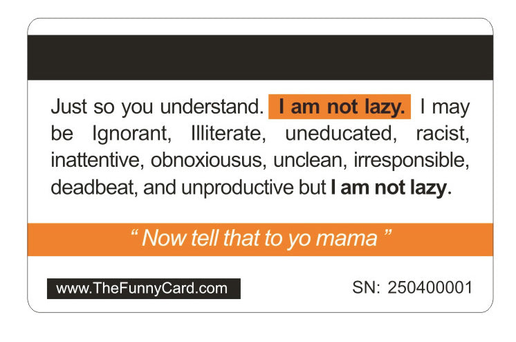 Official I Am Not Lazy Card™ (4 PACK) Free Shipping.