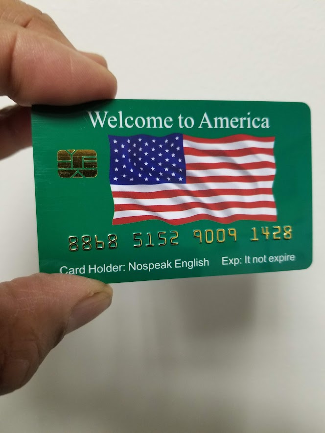 Official Welcome to America Card™ (4 PACK) Free Shipping..