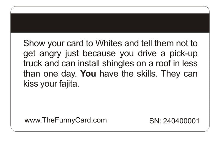 Official It's a Hispanic Thing Card™ (4 PACK) Free Shipping..