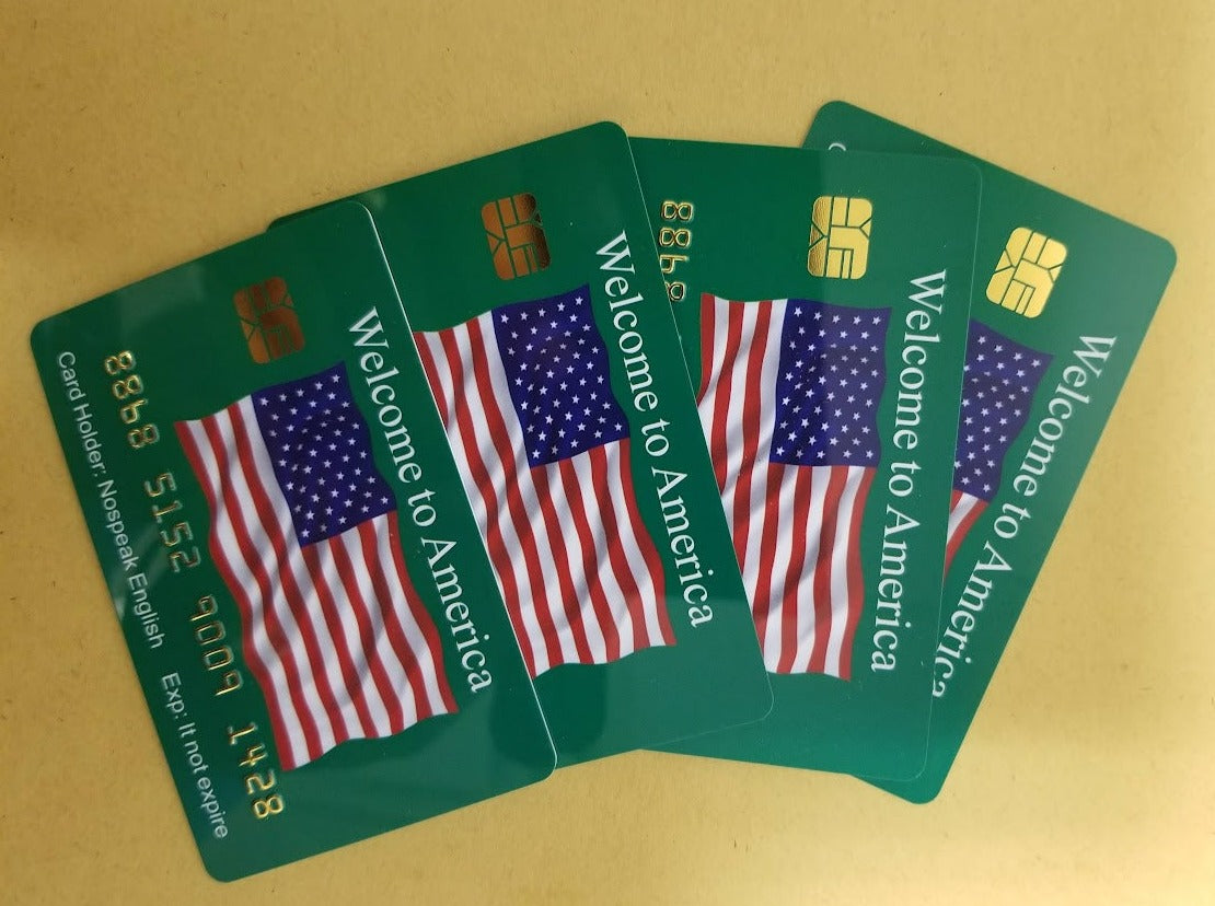 Official Welcome to America Card™ (4 PACK) Free Shipping..