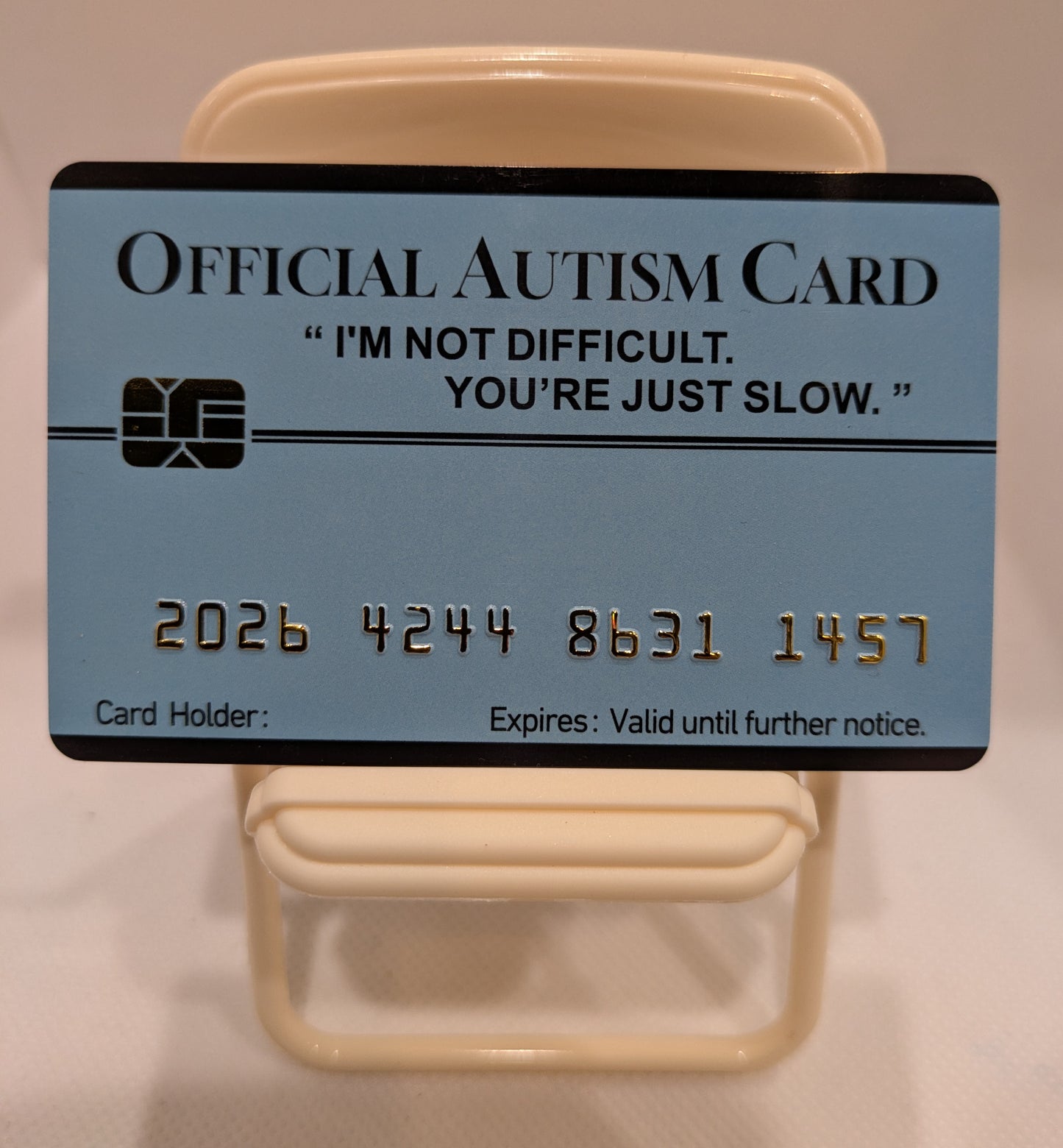 Official Autism Card. 8 PACK (Free Shipping)