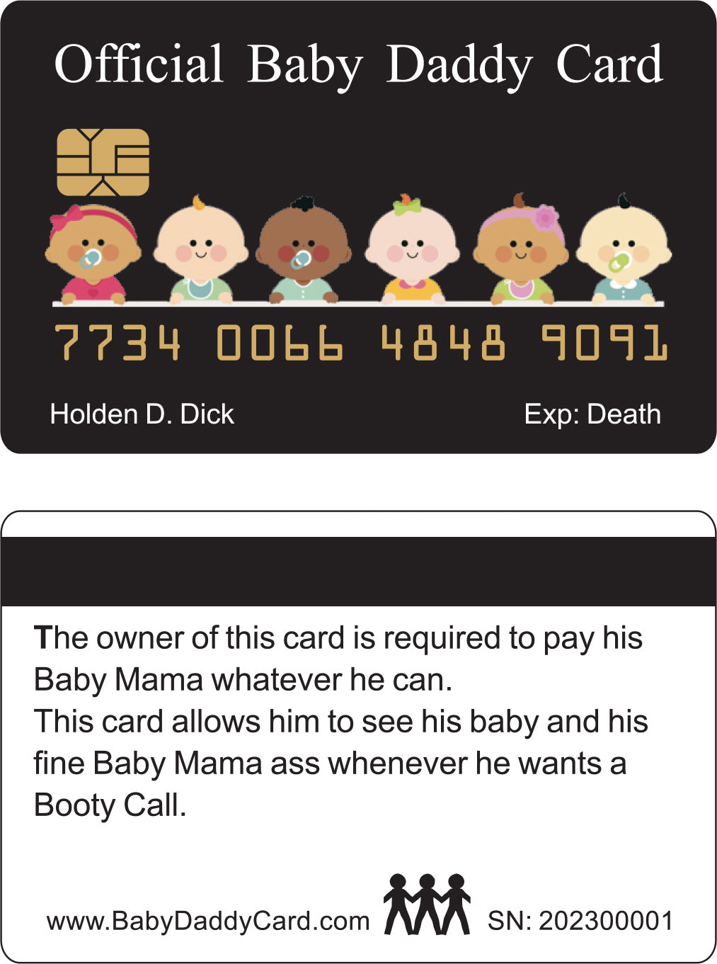 Official Baby Mama Card™ (4 PACK) Free Shipping..