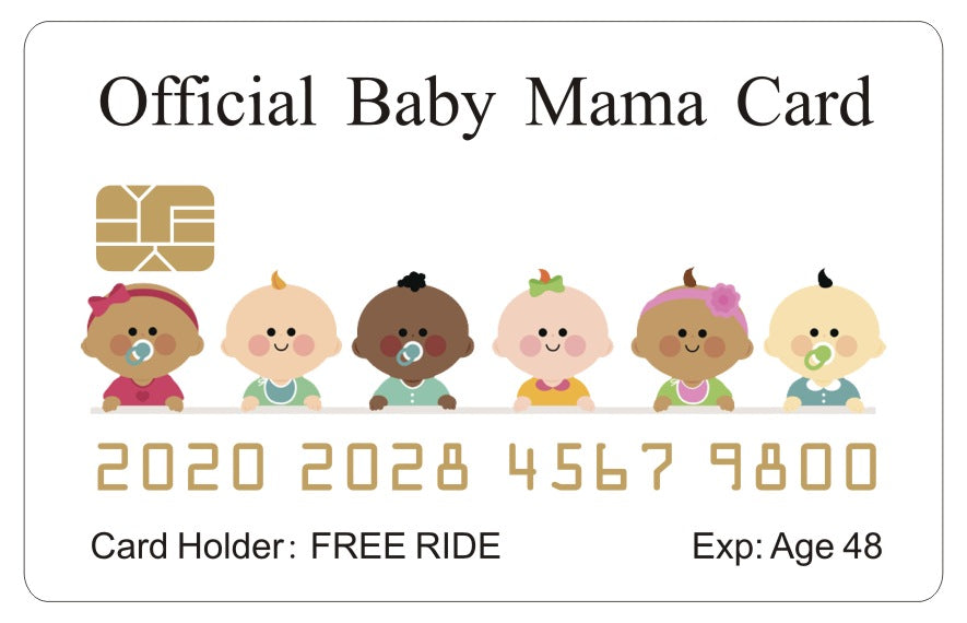 Official Baby Mama Card™ (4 PACK) Free Shipping..