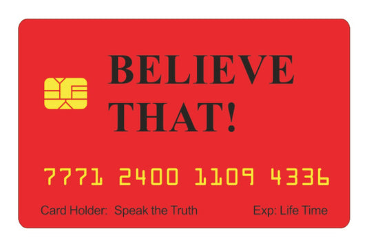 Official Believe That Card™ (4 PACK) Free Shipping..