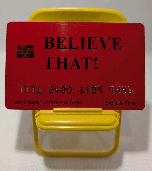 Official Believe That Card™ (8 PACK) Free Shipping..