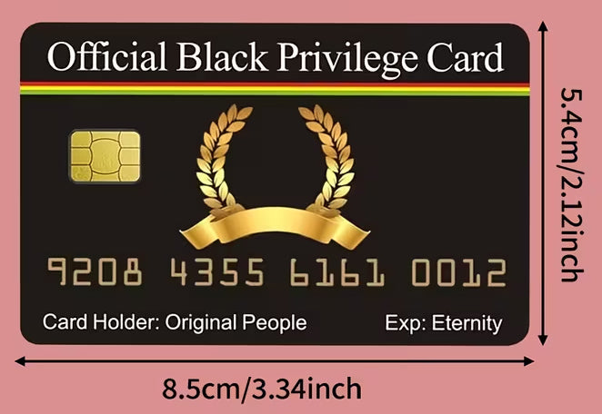 Official Black Privilege Card™ (8 PACK) Free Shipping..