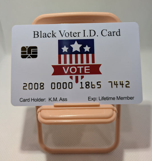 Official Black Voter I.D. Card™ (8 PACK) Free Shipping..