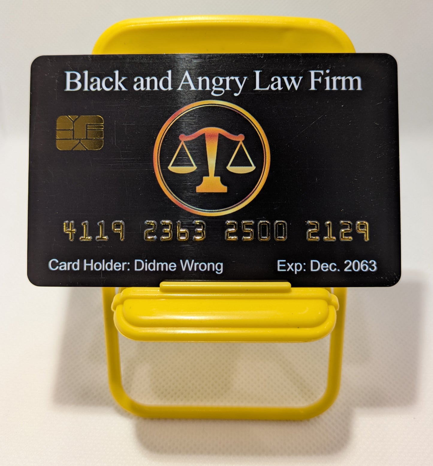 Official Black and Angry Law Firm Card™ (8 PACK) Free Shipping..