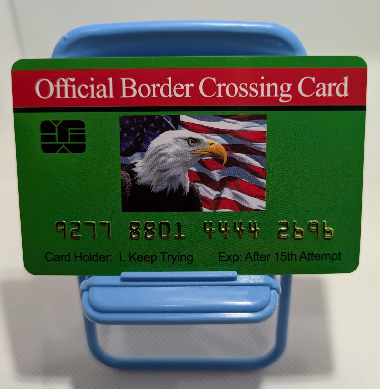 Official Border Crossing Card™  (8 PACK) Free Shipping..