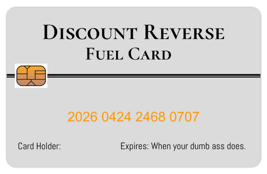 Official Discount Reverse Fuel Card 8 PACK (Free Shipping)