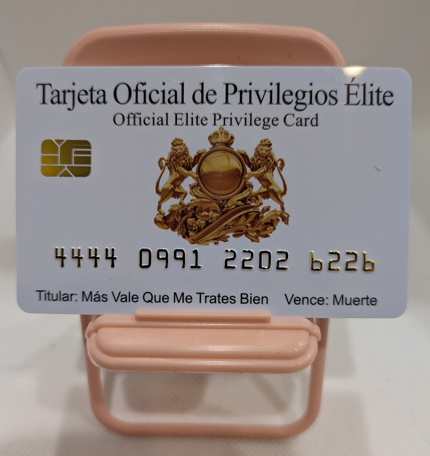 Official Elite Privilege Card SPANISH. 8 PACK (Free Shipping)