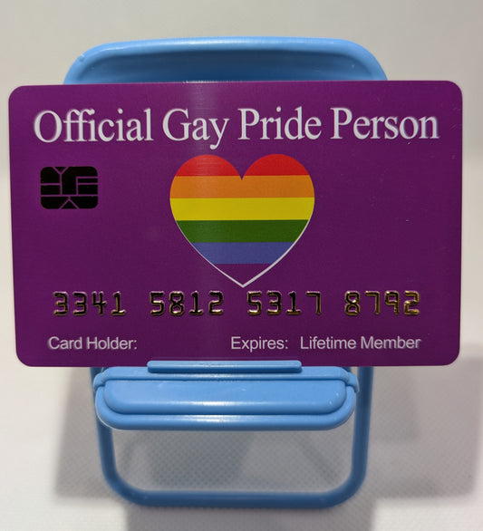 Official Gay Pride Person Card™ (8 PACK) Free Shipping.