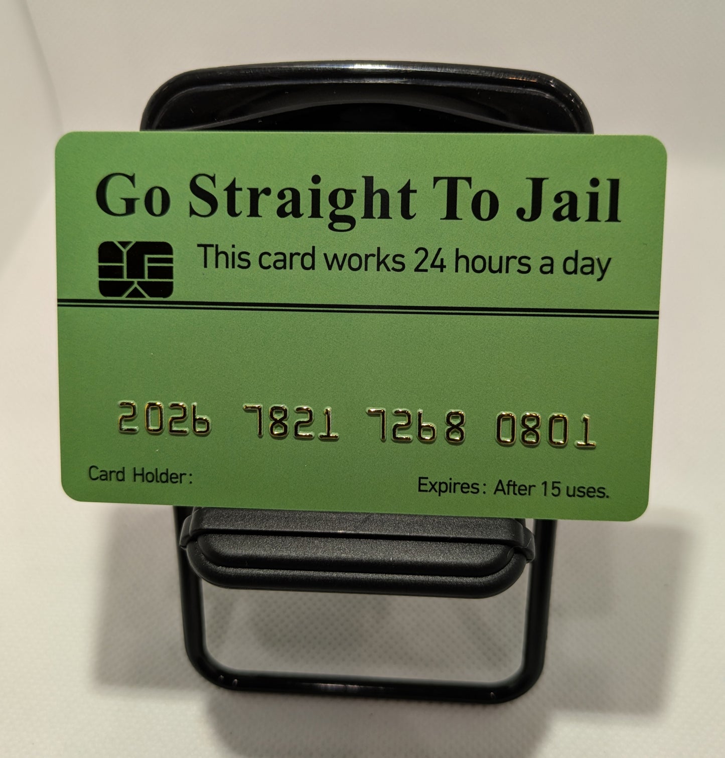 Official Go Straight To Jail Card. 8 PACK (Free Shipping)