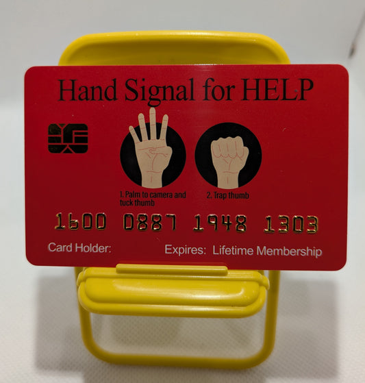 Official Hand Signal For HELP Card™ (8 PACK) Free Shipping.
