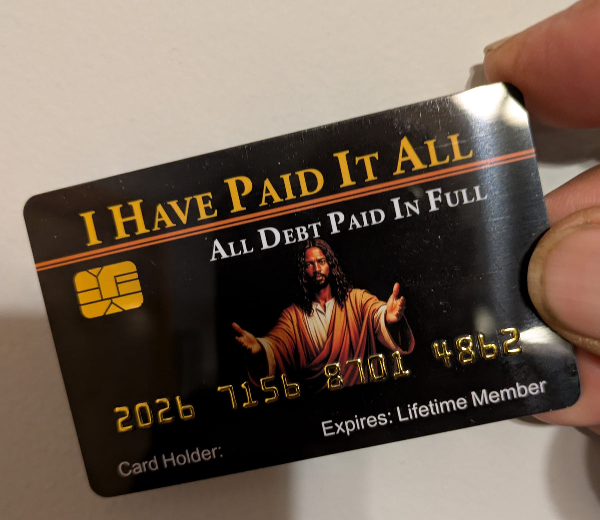 Official I Have Paid It All Card. 8 PACK  (Free Shipping)
