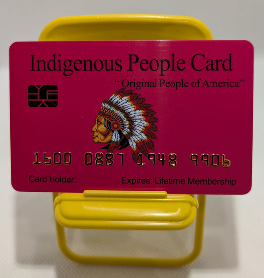 Official Indigenous Person Card™ (8 PACK) Free Shipping.