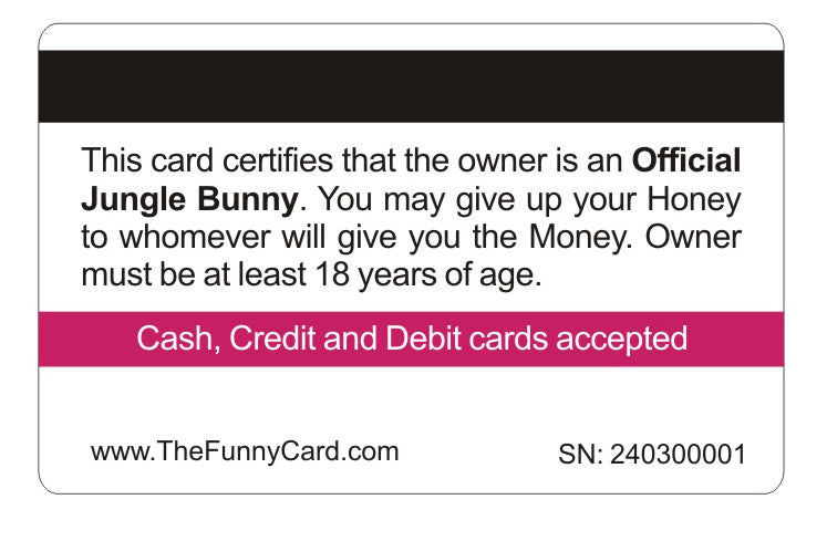 Official Jungle Bunny Card™ (4 PACK) Free Shipping..