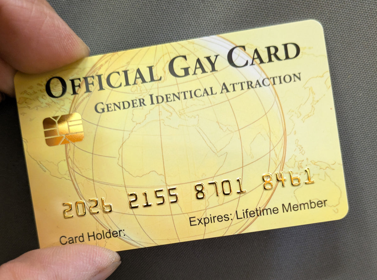 Official Gay Card. 8 PACK  (Free Shipping)