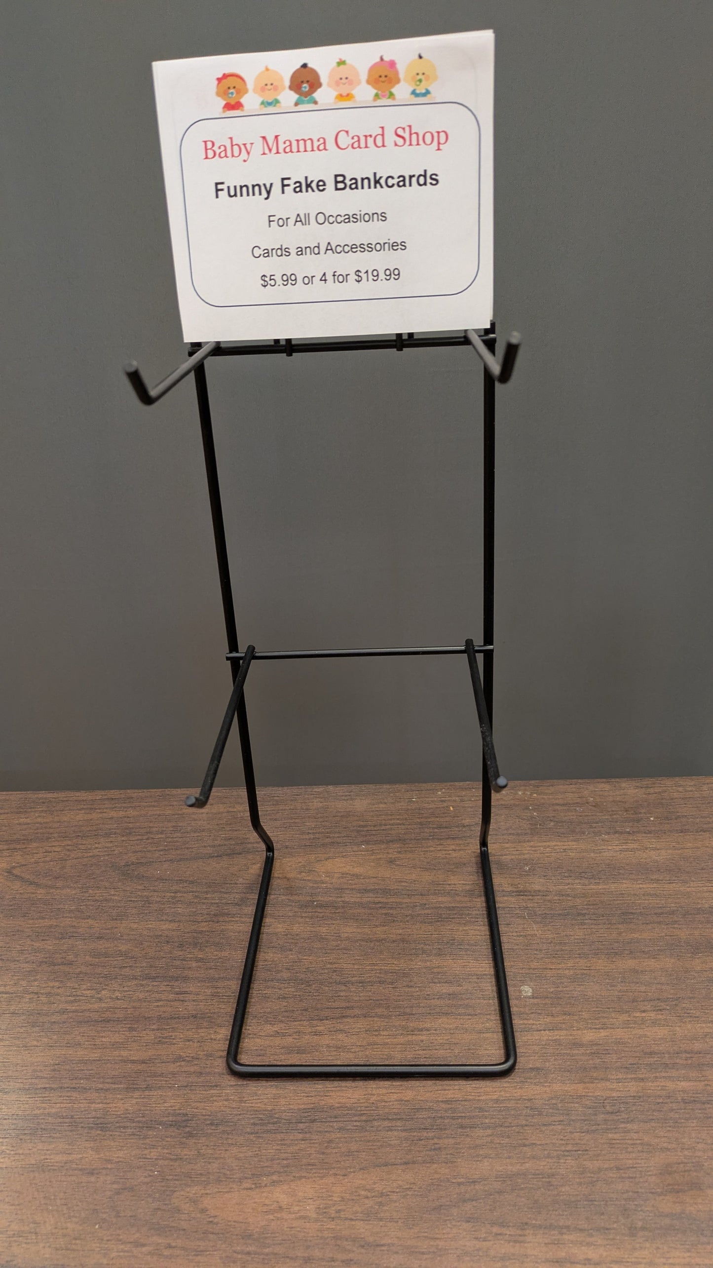 Point of Purchase Card Display Rack: 2 PACK