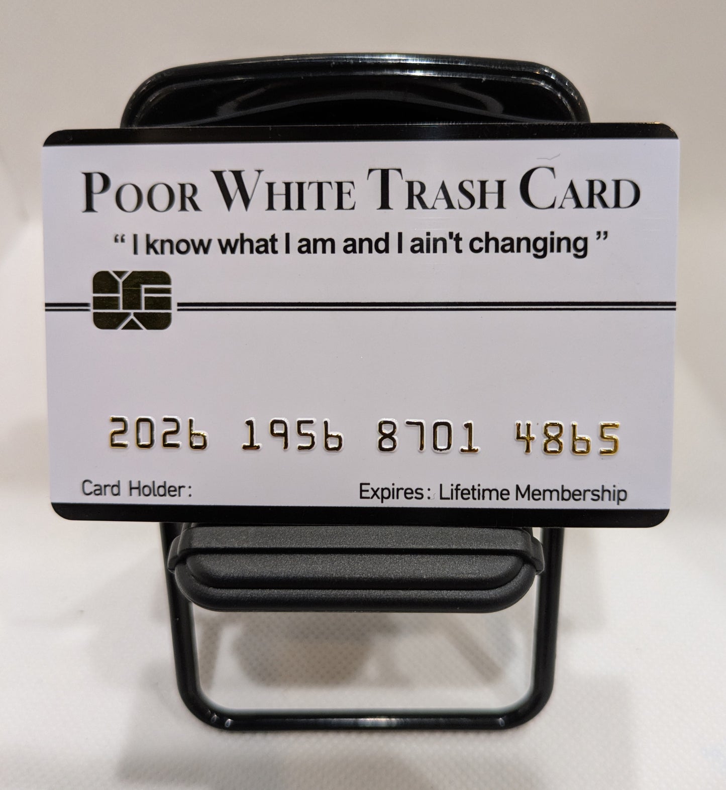 Official Poor White Trash Card. 8 PACK  (Free Shipping)