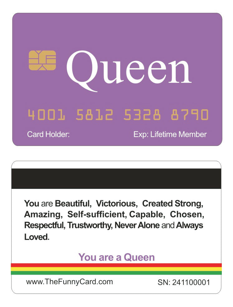 Official Queen Card (4 PACK) Free Shipping – Baby Mama Card Store