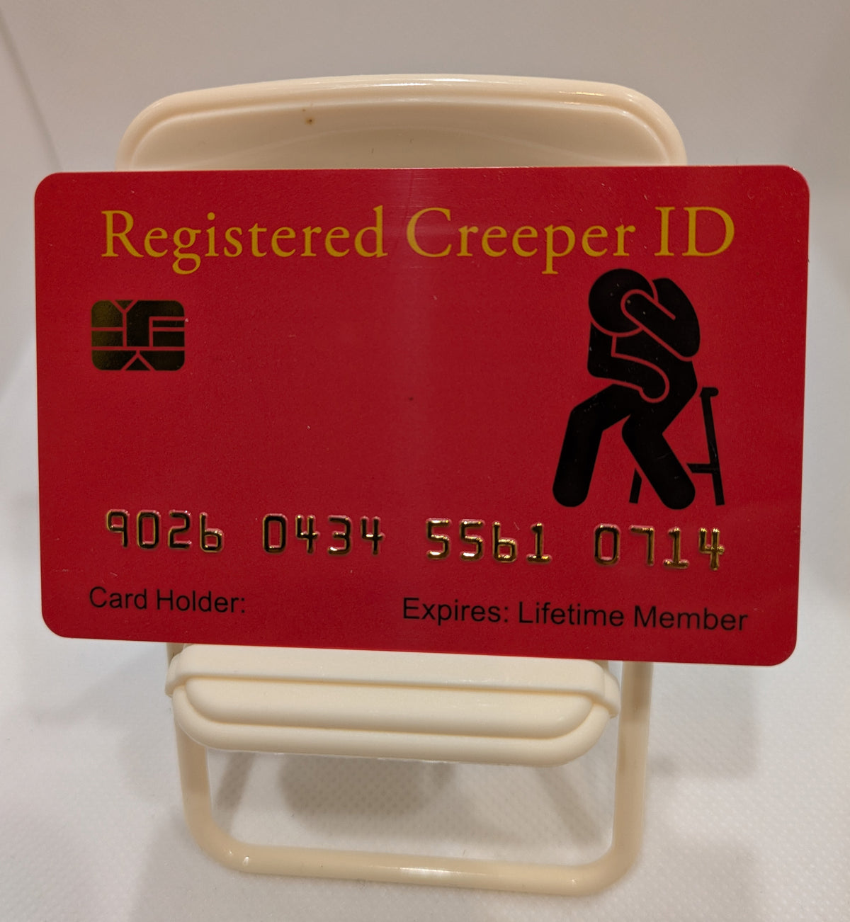 Official Registered Creeper Card. 8 PACK  (Free Shipping)