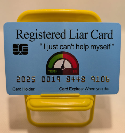 Official Registered Liar Card™ (8 PACK) Free Shipping..