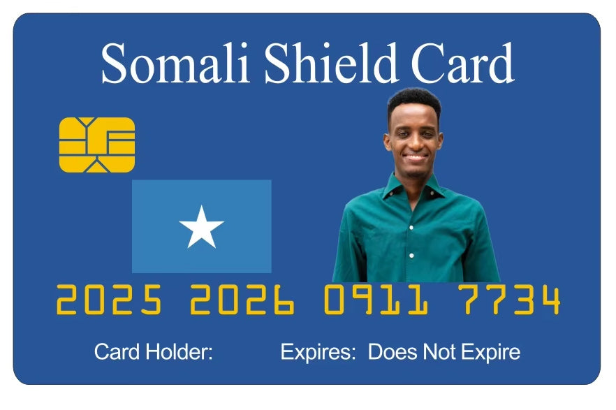 Official Somali Shield Card (8 PACK) Free Shipping