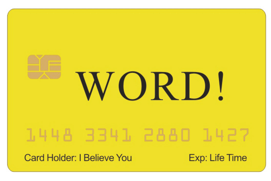 Store Word Card Official WORD Card™ (4 PACK) Free Shipping.. – Baby Mama Card Store