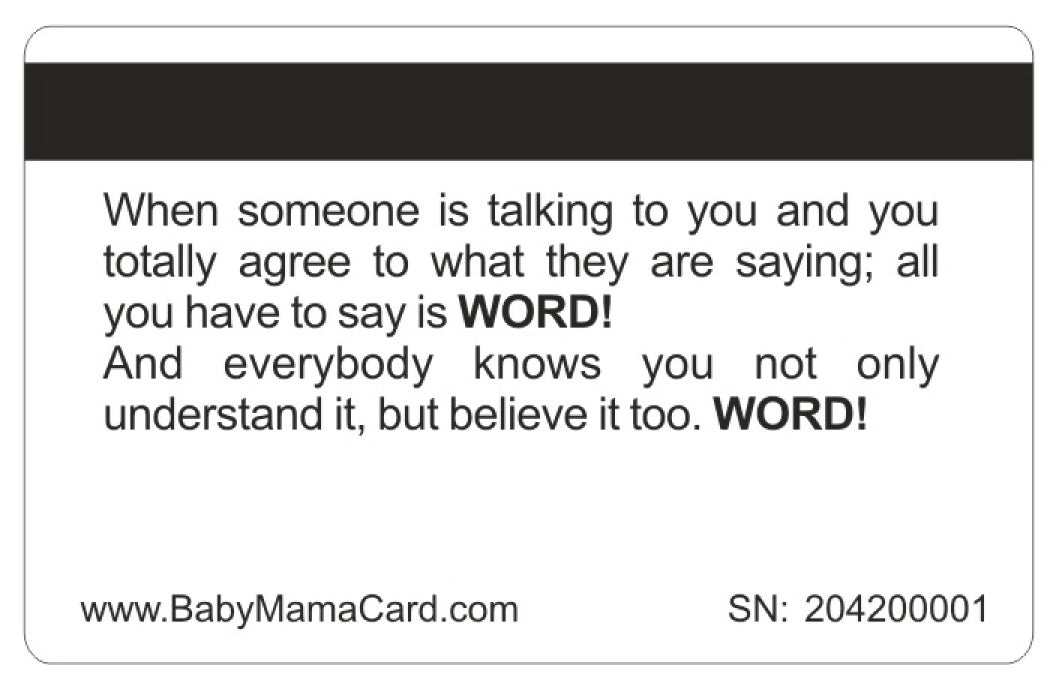Official WORD Card™ (4 PACK) Free Shipping..