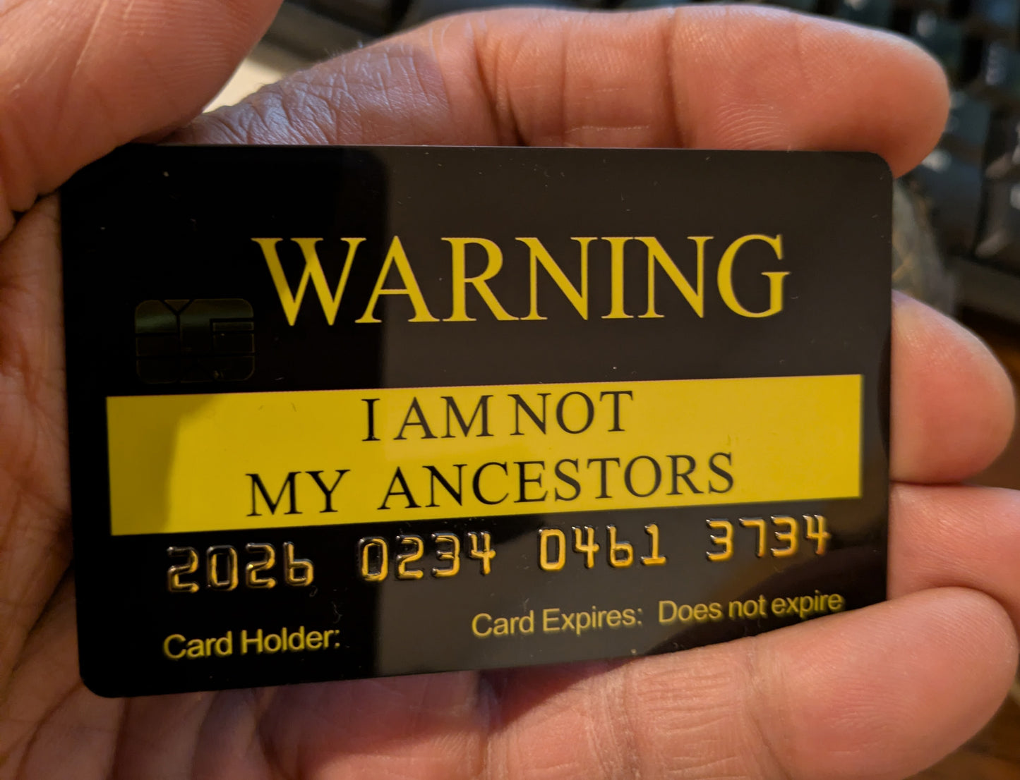 Official Warning Card (8 PACK) Free Shipping