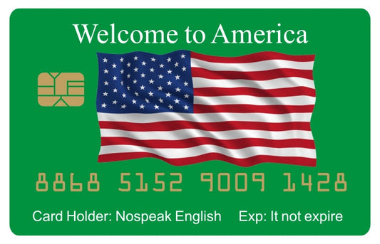 Official Welcome to America Card™ (4 PACK) Free Shipping..