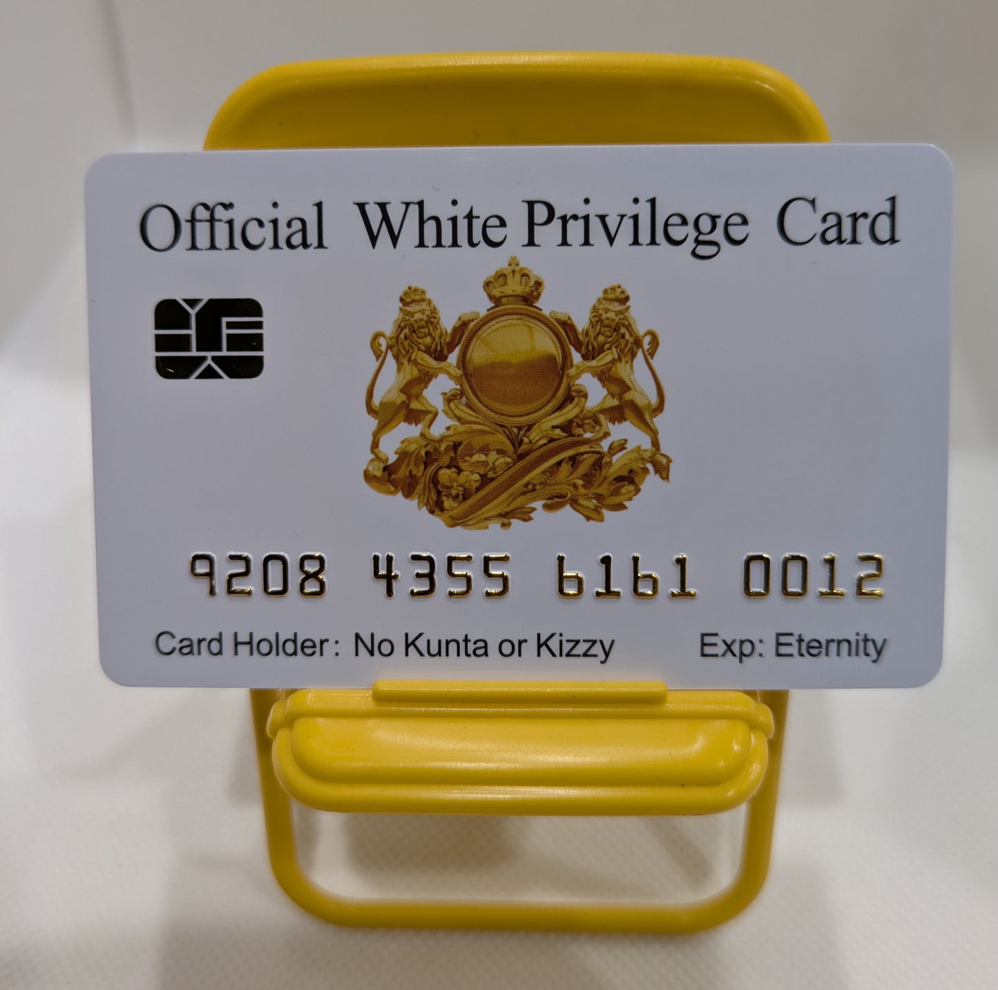 Official: WHITE PRIVILEGE CARD.  8 Pack