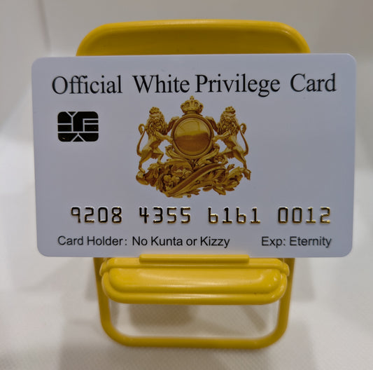 Official: WHITE PRIVILEGE CARD.  8 Pack