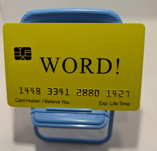 Official WORD Card™ (8 PACK) Free Shipping..