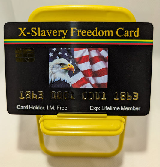 Official Slavery Freedom Card™ (8 PACK) Free Shipping..